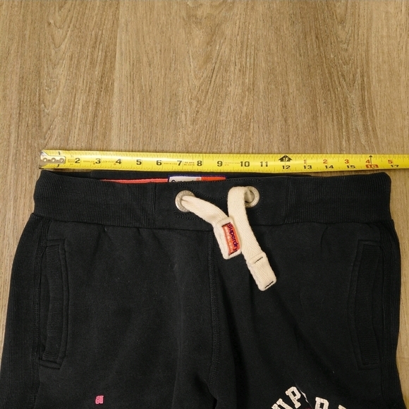 Superdry Women's Track And Field Joggers Sweatpants Pants Black Size M - Picture 12 of 16